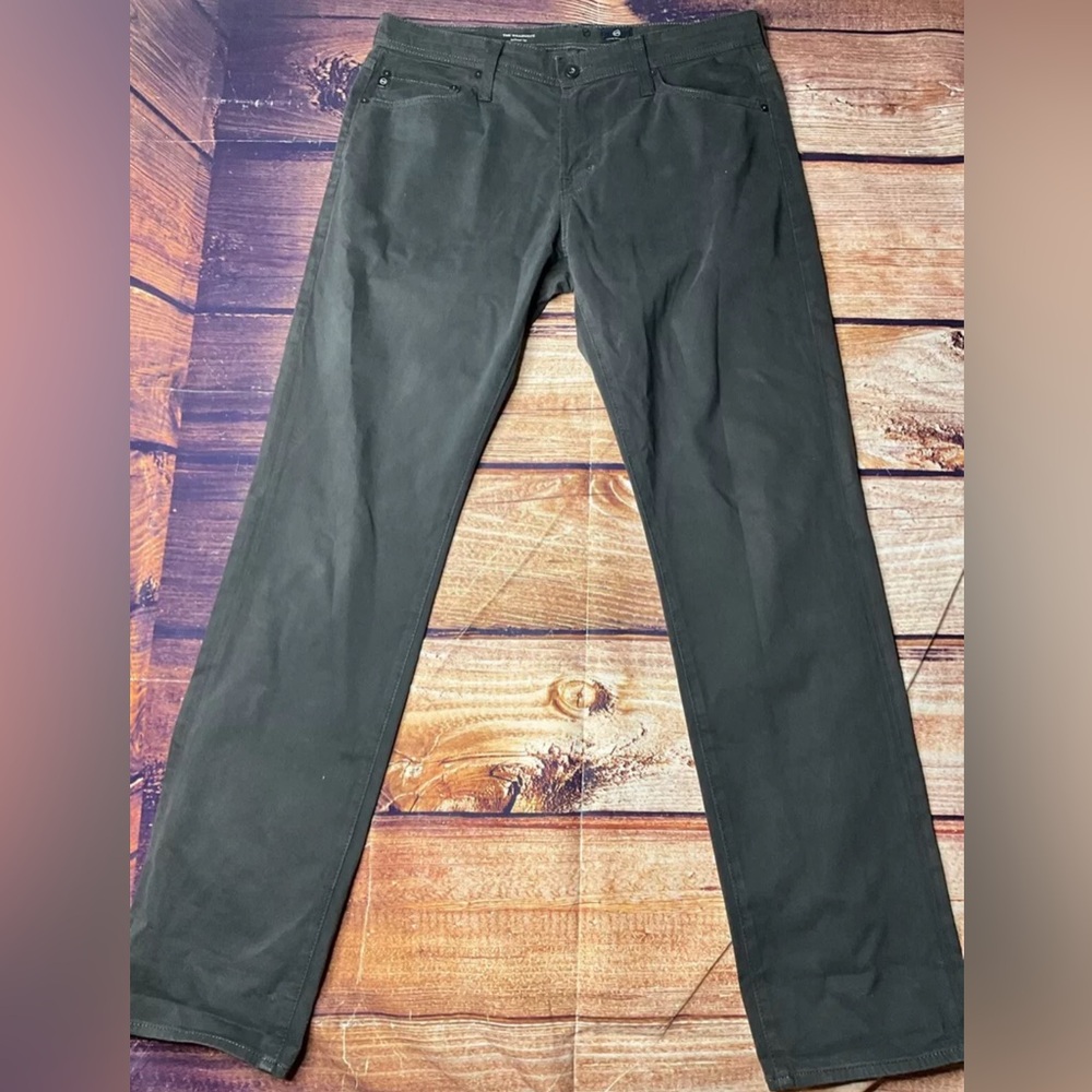 AG Adriano Goldschmied Pants Mens 33x32 Ashy Black The Graduate Tailored Leg